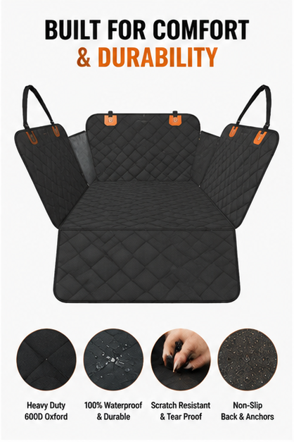 Waterproof Pet Car Seat Cover – Dog Car Seat Protector for Cars, SUVs & Trucks, Scratch Resistant