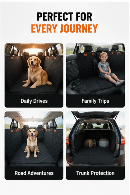 Waterproof Pet Car Seat Cover – Dog Car Seat Protector for Cars, SUVs & Trucks, Scratch Resistant